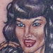 Tattoos - Betty Page is gonna whip your ass - 15768